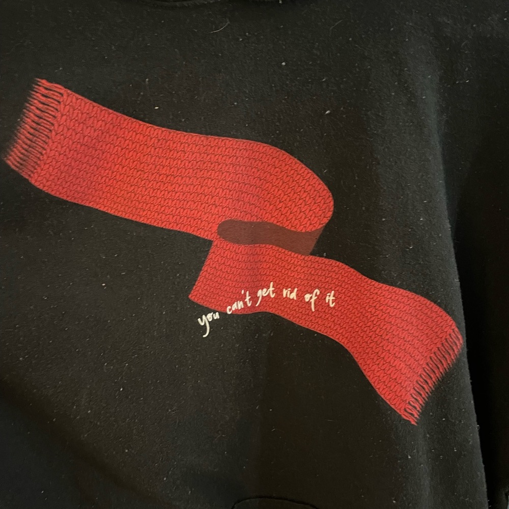 Taylor Swift All Too Well “You can’t get rid of it” scarf pullover hoodie